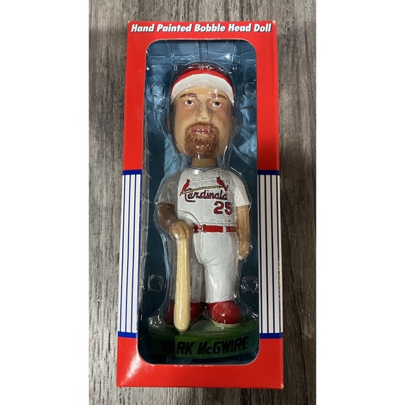 Mark McGwire STL Cardinals MLB Baseball Hand-Painted Bobblehead Bobble Dobbles - Picture 1 of 6